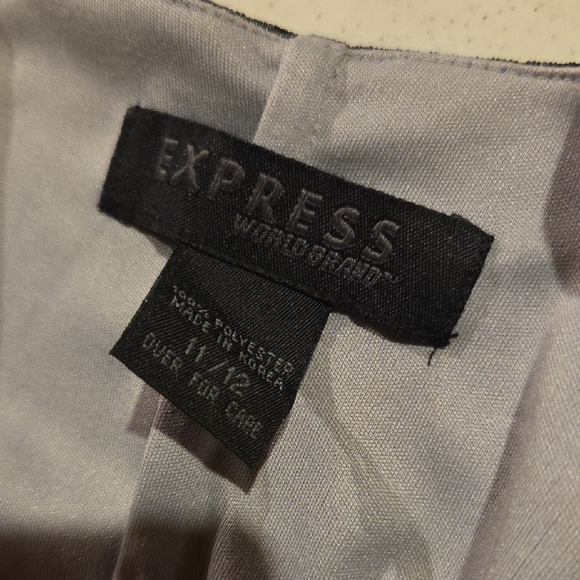 Express Black and Gray Mini Dress - Picture 2 of 9